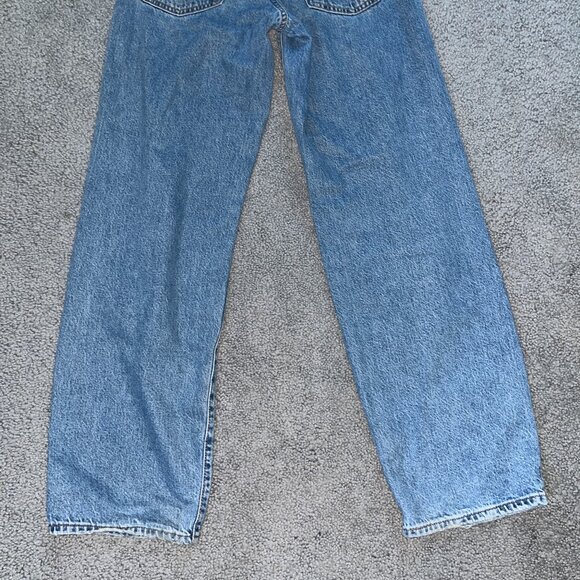 LEVI'S RE-RELEASE BIG E BAGGY DAD ULTRA WIDE LEG BLUE DENIM JEANS  EUC - W25 L32 - Picture 7 of 11